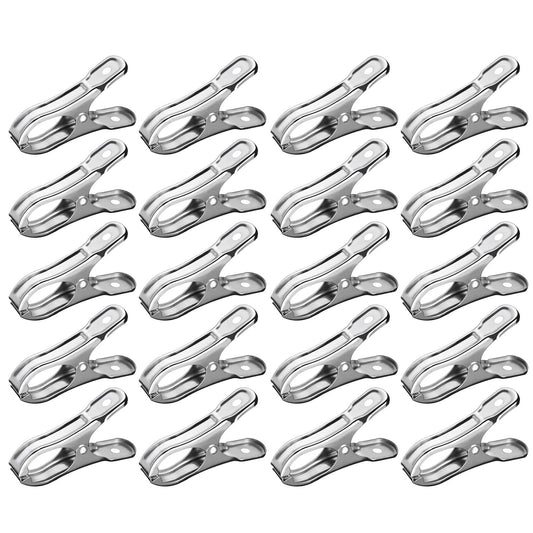 20 Pcs Garden Clips,Heavy Duty Stainless Steel Greenhouse Clamps,Strong Grip Greenhouse Clips,Metal Clips For V1189-LWWAL-20260401-06685