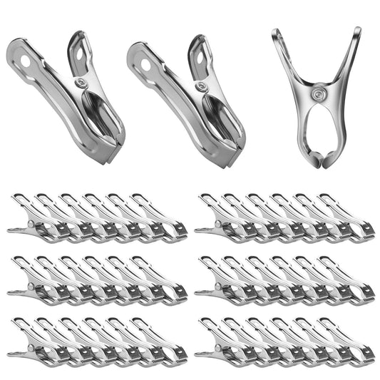 20 Pcs Garden Clips,Heavy Duty Stainless Steel Greenhouse Clamps,Strong Grip Greenhouse Clips,Metal Clips For V1189-LWWAL-20260401-06685