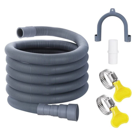 Washing Machine Drain Hose, Dishwasher Hose Extension Kit with 1 U- Holder, 1 Extension Adapter and 2 Hose V1189-LWWAL-20260401-06697