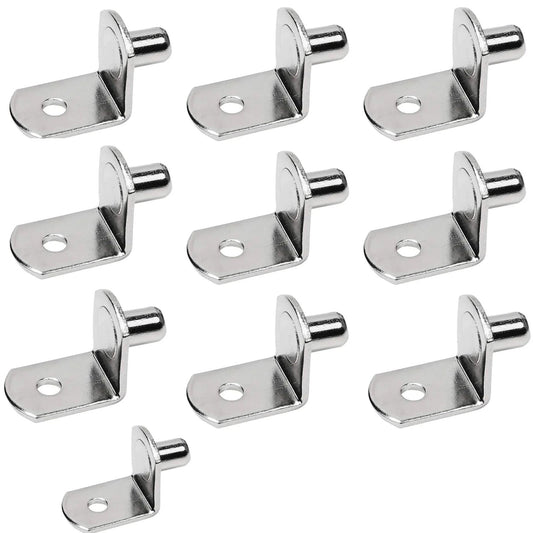 20 Pcs Shelf Support Peg,L Shaped Metal Shelf Peg With Hole,6 Mm Cabinet Shelf Bracket Peg,L-Shaped Plated V1189-LWWAL-20260401-06699