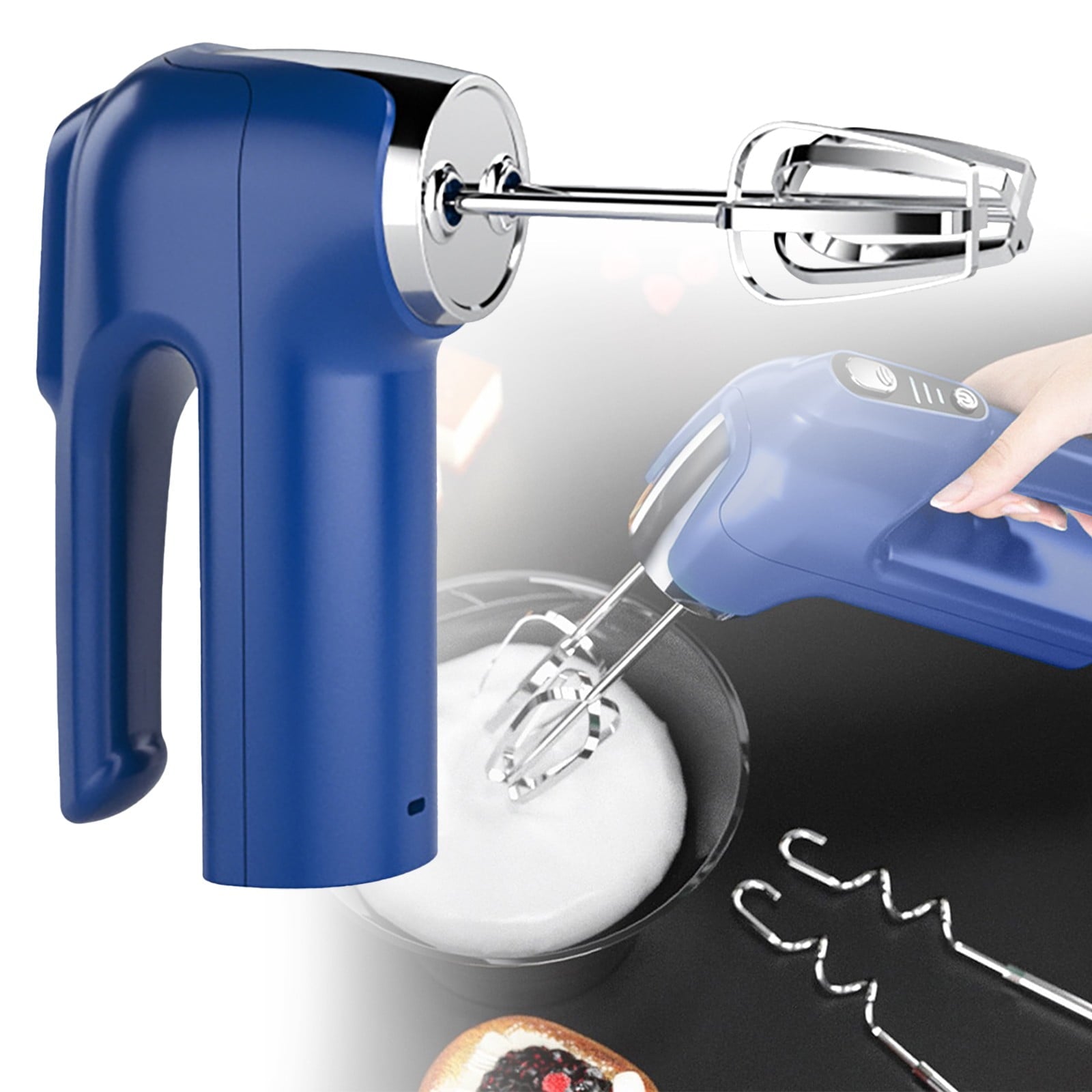 Powerful Hand Mixer, 3-Speed Hand Held Mixer for Baking, Lightweight Stainless Hand , Kitchen Mixer for , V1189-LWWAL-20260401-06702