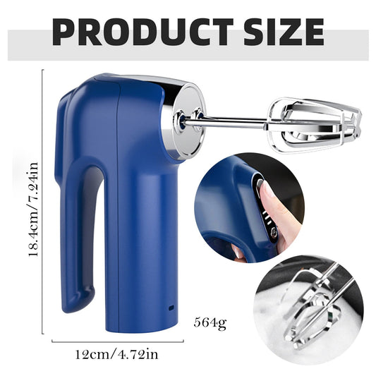 Powerful Hand Mixer, 3-Speed Hand Held Mixer for Baking, Lightweight Stainless Hand , Kitchen Mixer for , V1189-LWWAL-20260401-06702
