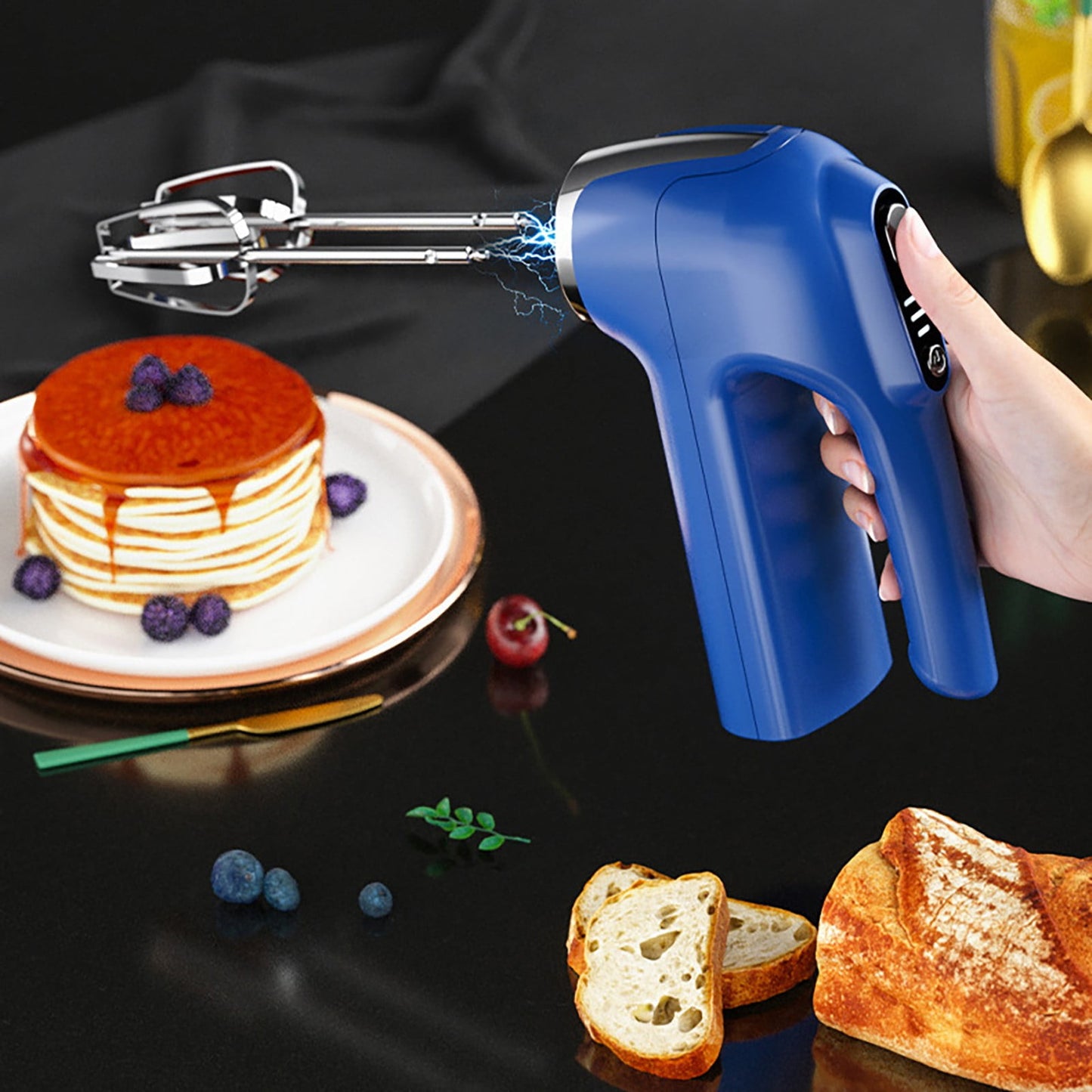 Powerful Hand Mixer, 3-Speed Hand Held Mixer for Baking, Lightweight Stainless Hand , Kitchen Mixer for , V1189-LWWAL-20260401-06702