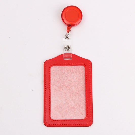 12 Sets Heavy Duty Badge Holders,Retractable Badge Reels Multicolor Name ID Card Holder,PU Leather Business V1189-LWWAL-20260401-06709