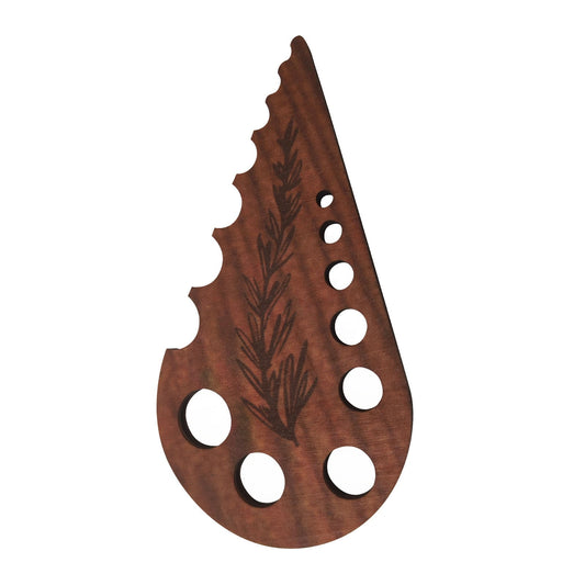 Herb Stripper 8 Holes,Herb Stripper Tool,Wooden Herb Stripper Vegetable Leaf Remover,Different Aperture V1189-LWWAL-20260401-06717