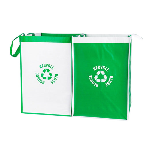 2 Pcs Separate Recycling Waste Bags,Recycle Waste Bag for Kitchen Home,Recycling Organizer,Reusable Recycling V1189-LWWAL-20260401-06749