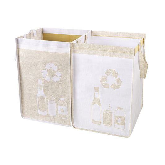 2 Pcs Separate Recycling Waste Bags,Recycle Waste Bag for Kitchen Home,Recycling Organizer,Reusable Recycling V1189-LWWAL-20260401-06750