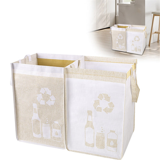 2 Pcs Separate Recycling Waste Bags,Recycle Waste Bag for Kitchen Home,Recycling Organizer,Reusable Recycling V1189-LWWAL-20260401-06750