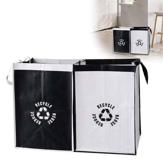 2 Pcs Separate Recycling Waste Bags,Recycle Waste Bag for Kitchen Home,Recycling Organizer,Reusable Recycling V1189-LWWAL-20260401-06751
