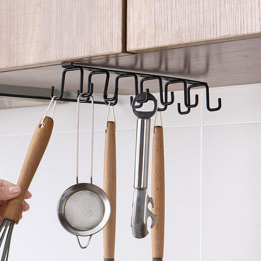 Under Cabinet Storage Mug Hooks, Under Cabinet Utensil Holder Hanger Hook, Double Sided Utensil Racks Coffee V1189-LWWAL-20260401-06775
