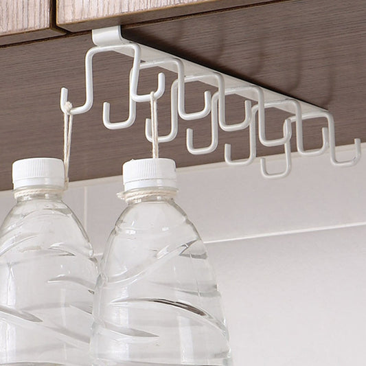Under Cabinet Storage Mug Hooks, Under Cabinet Utensil Holder Hanger Hook, Double Sided Utensil Racks Coffee V1189-LWWAL-20260401-06778