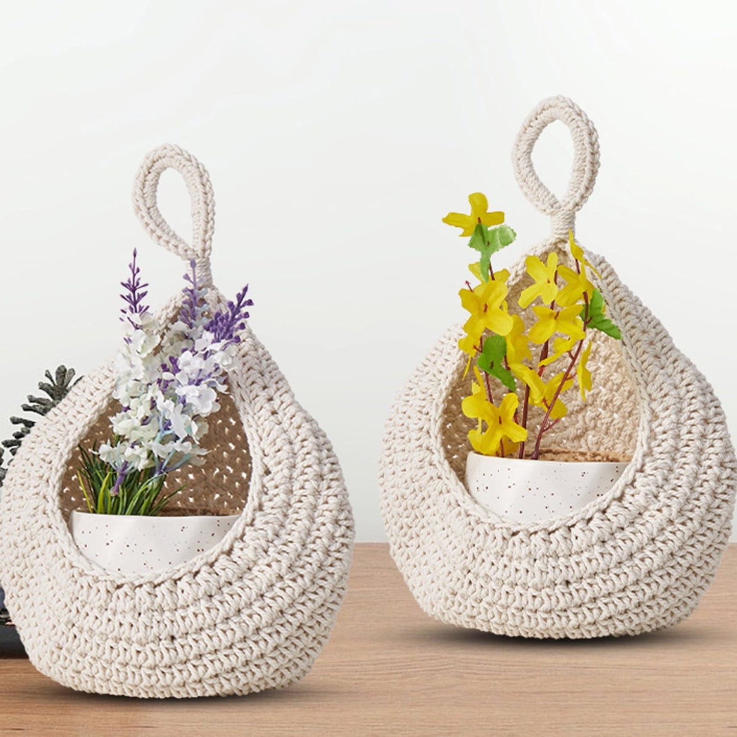Woven Breads Baskets, Oval Small Fruit Baskets, Stackable Plastic Wicker Baskets for Serving Vegetables, V1189-LWWAL-20260401-06784