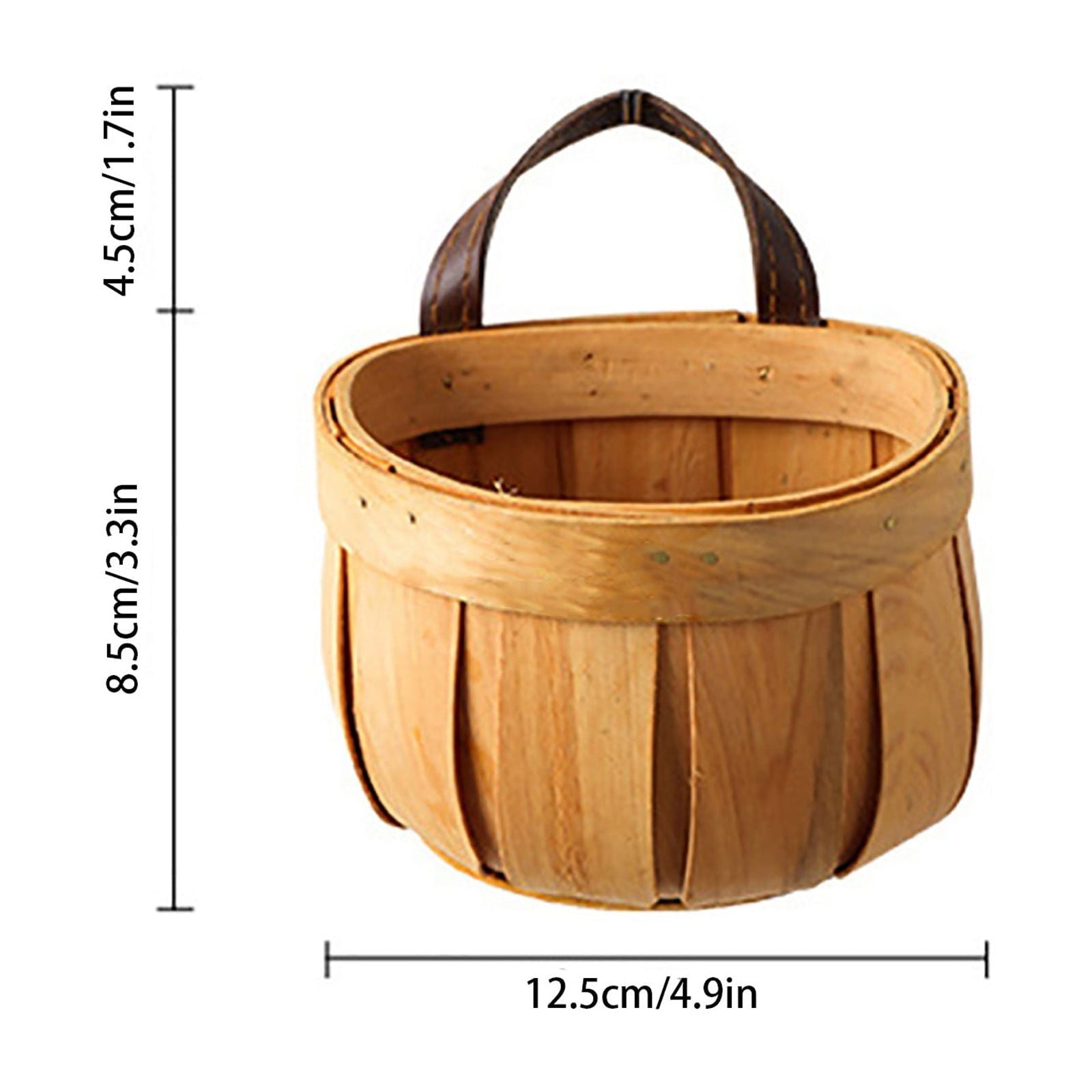 Woven Breads Baskets, Oval Small Fruit Baskets, Stackable Plastic Wicker Baskets for Serving Vegetables, V1189-LWWAL-20260401-06789