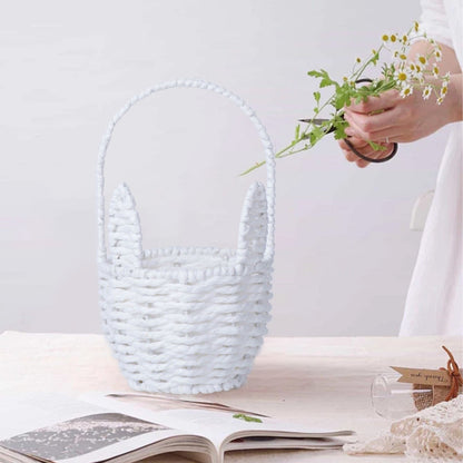 Woven Breads Baskets, Oval Small Fruit Baskets, Stackable Plastic Wicker Baskets for Serving Vegetables, V1189-LWWAL-20260401-06792