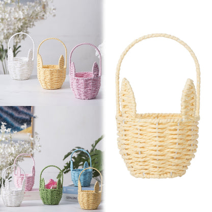 Woven Breads Baskets, Oval Small Fruit Baskets, Stackable Plastic Wicker Baskets for Serving Vegetables, V1189-LWWAL-20260401-06793