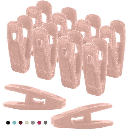 Light Pink Velvet Hangers, Durable Non- Breaking Velvet Clips, Strong Finger Clips for Thin Hangers, Perfect V1189-LWWAL-20260401-06795