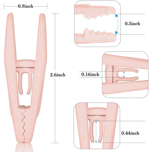 Light Pink Velvet Hangers, Durable Non- Breaking Velvet Clips, Strong Finger Clips for Thin Hangers, Perfect V1189-LWWAL-20260401-06795