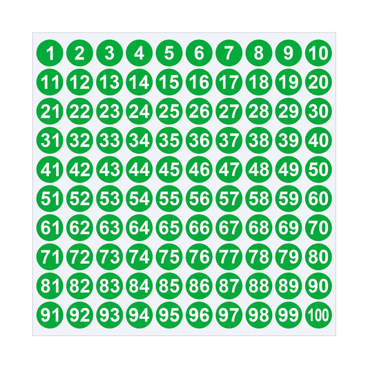1 Inch Round Number Stickers,1-100 Multi-Color Self-Adhesive Labels for Mailbox,Scrapbook,and DIY Crafts,Easy V1189-LWWAL-20260401-06804