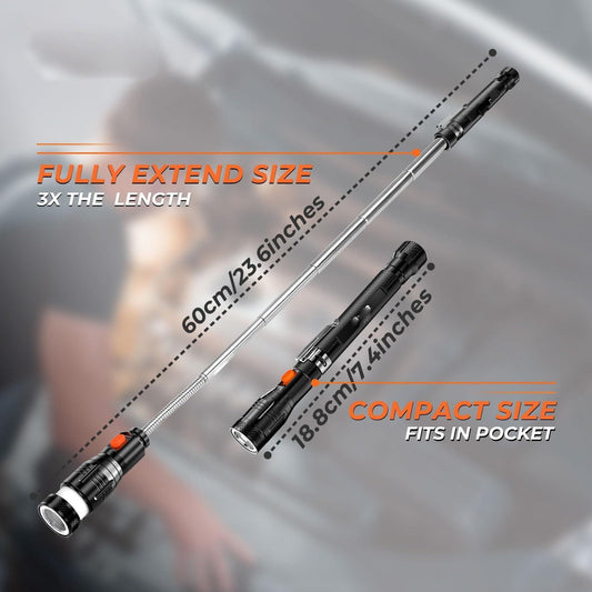 Magnetic Pickup Tool, Gifts for Men, Telescoping Magnet Flashlight, Gifts Idea & Stocking Stuffers for Men, V1189-LWWAL-20260401-06810