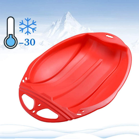 Round Snow Sled Disc for ninas & Adults, Durable PP Plastic Sand Slider & Winter Ski Pad, Non-Slip Design V1189-LWWAL-20260401-06821