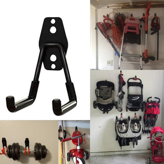 Garage Storage Utility Hooks, Heavy Duty Garage Hooks, Garage Garden Tool Organizer, Steel Wall Mount Hooks, V1189-LWWAL-20260401-06845
