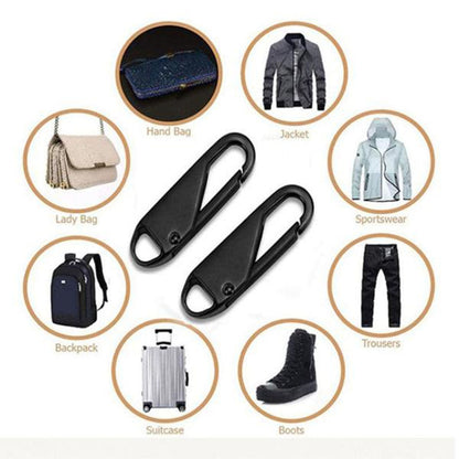 Zipper Pull Replacement, Heavy Duty Universal Zipper Puller, Detachable Zipper Pull Oval Tabs for Luggage V1189-LWWAL-20260401-06848