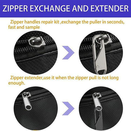 Zipper Pull Replacement, Heavy Duty Universal Zipper Puller, Detachable Zipper Pull Oval Tabs for Luggage V1189-LWWAL-20260401-06848