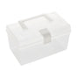 Transparent Storage Box, Clear Storage Latch Box Plastic Container Plastic Carrying Case with Handle and V1189-LWWAL-20260401-06871