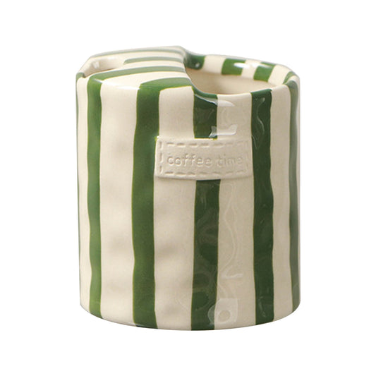 Coffee Mug Espresso Cup,Ceramic Coffee Mugs Porcelain Coffee Cup Hand-Painted Striped Art Multiple Use for V1189-LWWAL-20260401-06885