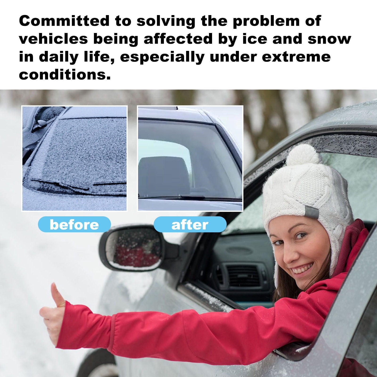 Windscreen Snow Removal Device,Winter Antifreeze Car Advanced Electromagnetic Ice Scraper,Scratch-Free Snow V1189-LWWAL-20260401-06886