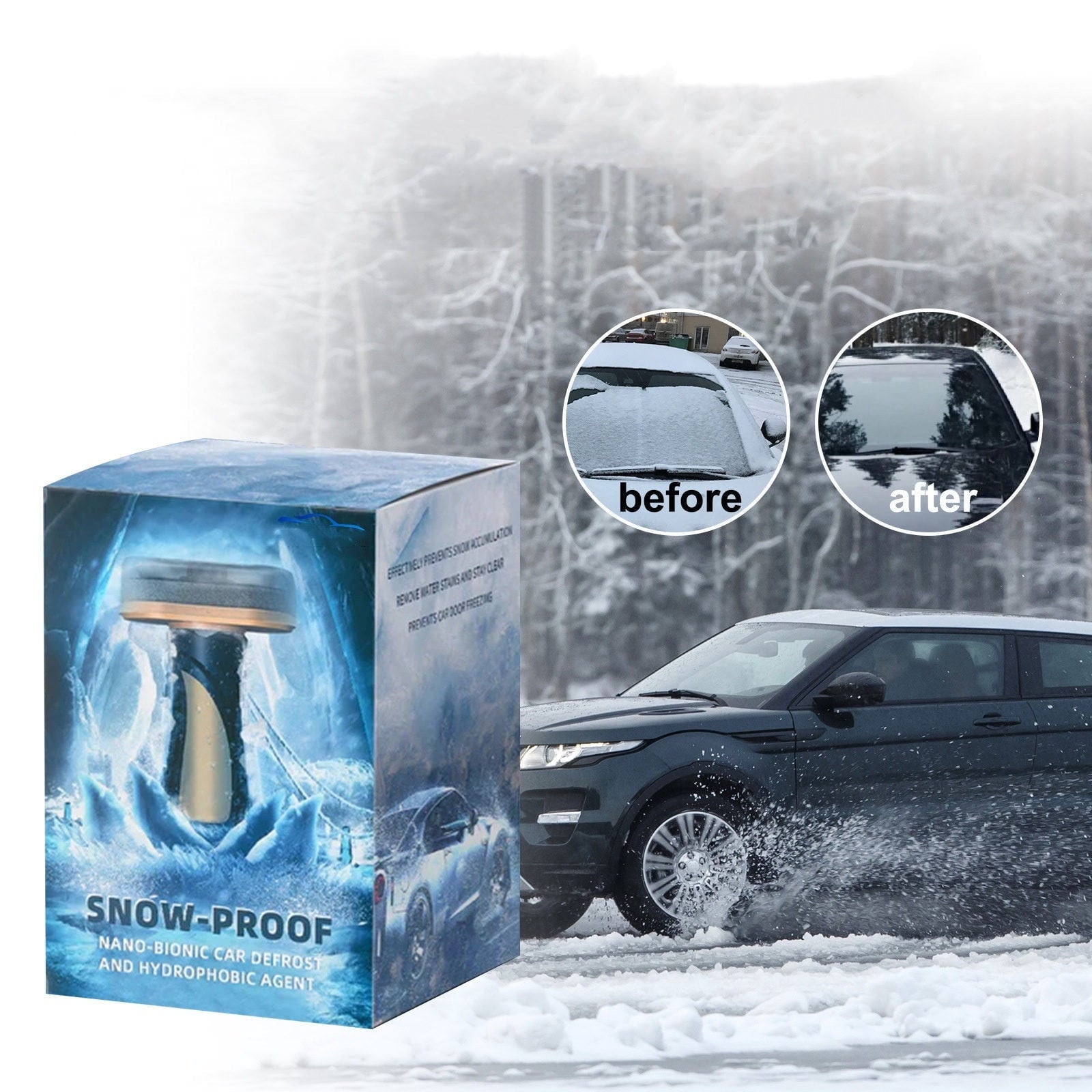 Windscreen Snow Removal Device,Winter Antifreeze Car Advanced Electromagnetic Ice Scraper,Scratch-Free Snow V1189-LWWAL-20260401-06886