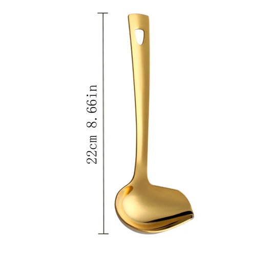 1 Pcs Small Soup Ladle,Stainless Steel Small Ladle With Pour Spout,9.45 Inch Soup Spoons,Kitchen Soup V1189-LWWAL-20260401-06900