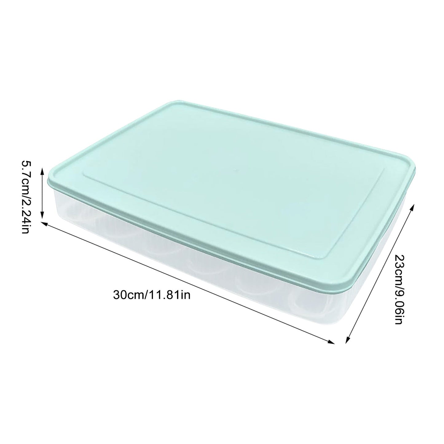 Deviled Egg Containers with Lid, Stackable Deviled Egg Box for 24 Eggs, Clear Egg Holder for Fridge with Lid, V1189-LWWAL-20260401-06923