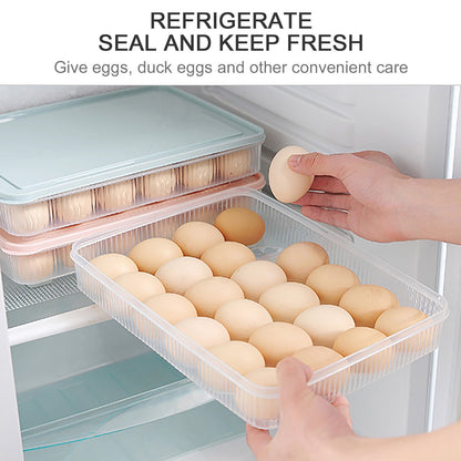 Deviled Egg Containers with Lid, Stackable Deviled Egg Box for 24 Eggs, Clear Egg Holder for Fridge with Lid, V1189-LWWAL-20260401-06924