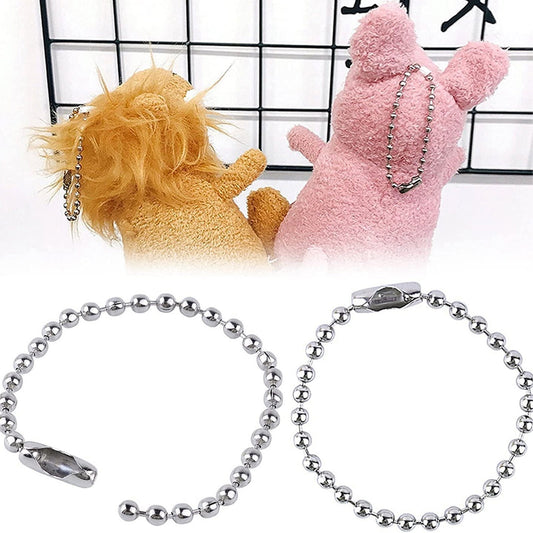 Dog Tag Chain Ball Chain Necklace Bulk, Military Blank Dog Tag Necklace for Men, Beaded Necklace Chains for V1189-LWWAL-20260401-06935
