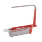 1 Pcs Telescopic Kitchen Over Sink Organizer With Towel Hanger,Expandable Dish Caddy Drying Rack,Drain Basket V1189-LWWAL-20260401-06938