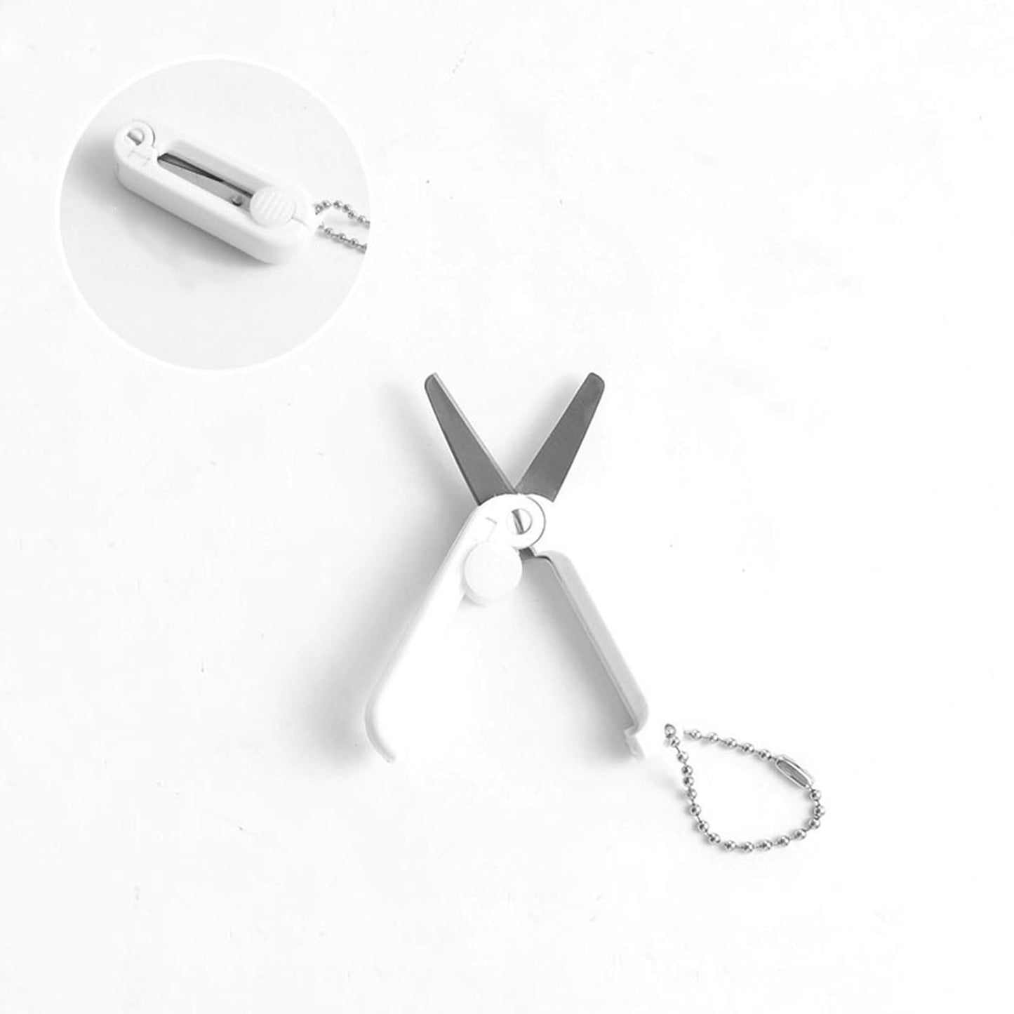 1 Pcs Mini Folding Scissors With Key Chain,1.85 Inch Keychain Scissors,Small Foldable Scissors,Portable V1189-LWWAL-20260401-06943