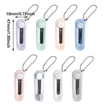 1 Pcs Mini Folding Scissors With Key Chain,1.85 Inch Keychain Scissors,Small Foldable Scissors,Portable V1189-LWWAL-20260401-06943