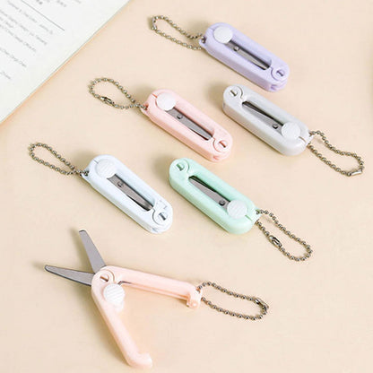 1 Pcs Mini Folding Scissors With Key Chain,1.85 Inch Keychain Scissors,Small Foldable Scissors,Portable V1189-LWWAL-20260401-06943