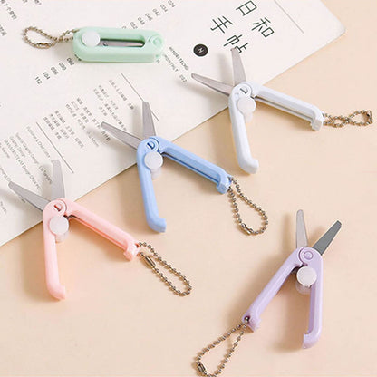 1 Pcs Mini Folding Scissors With Key Chain,1.85 Inch Keychain Scissors,Small Foldable Scissors,Portable V1189-LWWAL-20260401-06943