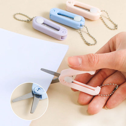 1 Pcs Mini Folding Scissors With Key Chain,1.85 Inch Keychain Scissors,Small Foldable Scissors,Portable V1189-LWWAL-20260401-06943