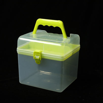 Plastic Storage Bins With Lid and Handle, Plastic Latch Storage Box, Stackable Storage Container, Small V1189-LWWAL-20260401-06959