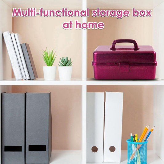 Plastic Storage Bins With Lid and Handle, Plastic Latch Storage Box, Stackable Storage Container, Small V1189-LWWAL-20260401-06961