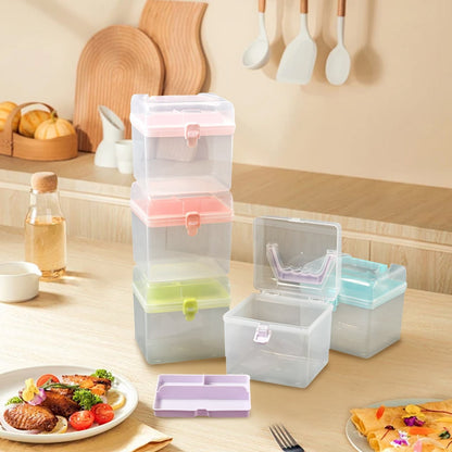 Plastic Storage Bins With Lid and Handle, Plastic Latch Storage Box, Stackable Storage Container, Small V1189-LWWAL-20260401-06963