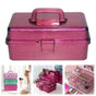 Plastic Storage Bins With Lid and Handle, Plastic Latch Storage Box, Stackable Storage Container, Small V1189-LWWAL-20260401-06966