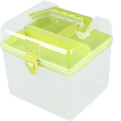 Plastic Storage Bins With Lid and Handle, Plastic Latch Storage Box, Stackable Storage Container, Small V1189-LWWAL-20260401-06967