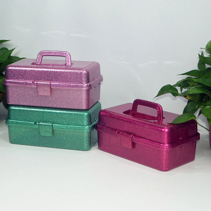 Plastic Storage Bins With Lid and Handle, Plastic Latch Storage Box, Stackable Storage Container, Small V1189-LWWAL-20260401-06969