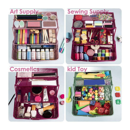 Plastic Storage Bins With Lid and Handle, Plastic Latch Storage Box, Stackable Storage Container, Small V1189-LWWAL-20260401-06969