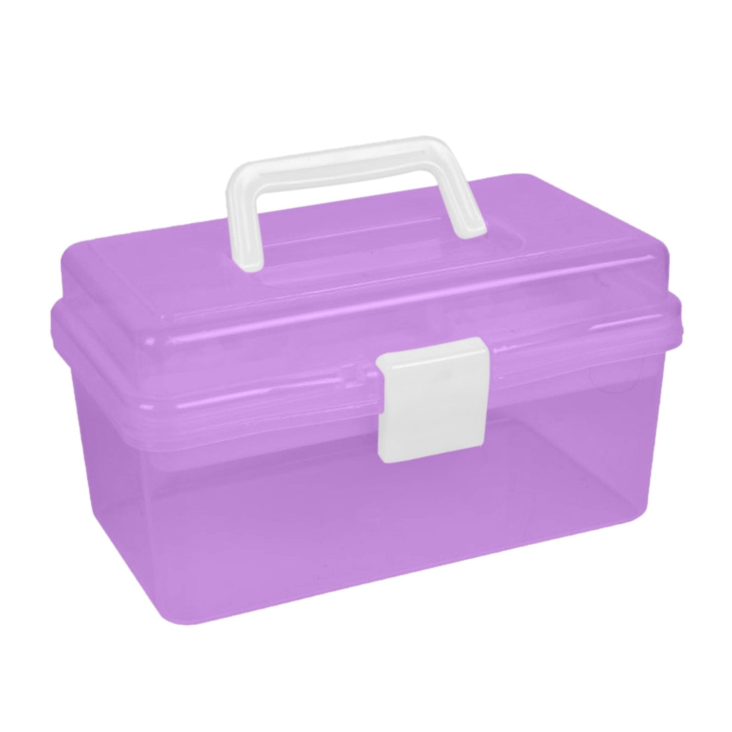 Plastic Storage Bins With Lid and Handle, Plastic Latch Storage Box, Stackable Storage Container, Small V1189-LWWAL-20260401-06971