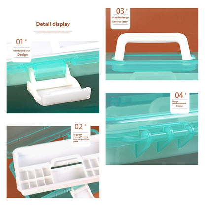 Plastic Storage Bins With Lid and Handle, Plastic Latch Storage Box, Stackable Storage Container, Small V1189-LWWAL-20260401-06971